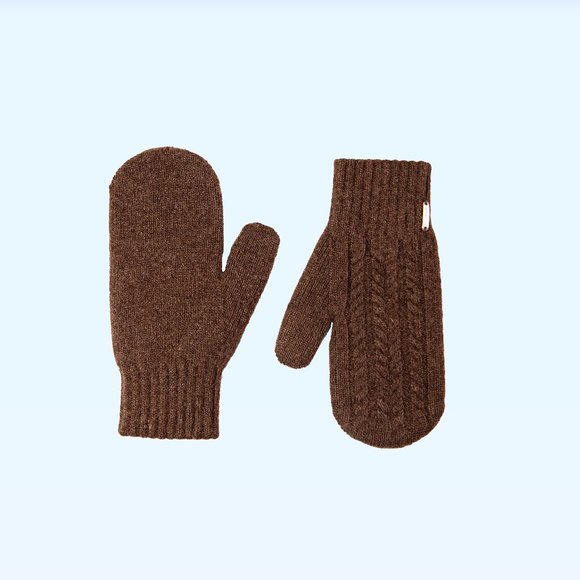 Natural Brown Yak wool mittens, Warm winter mittens, Cozy mittens, Best mittens - Picture 4 of 9